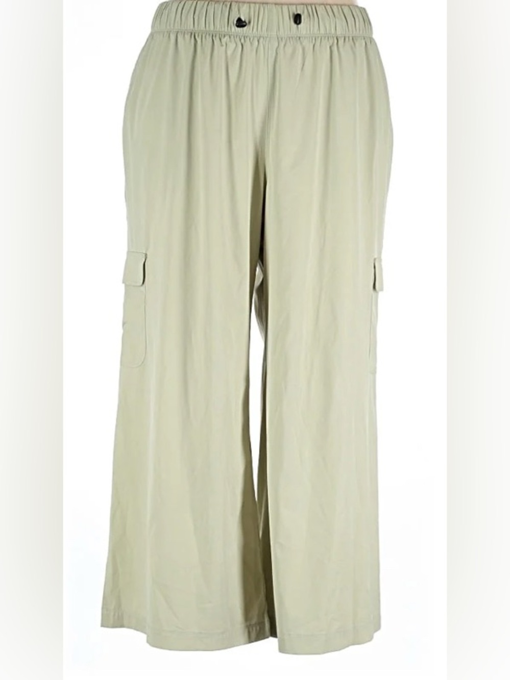Livi Wide Leg Cargo Pants in Light Khaki